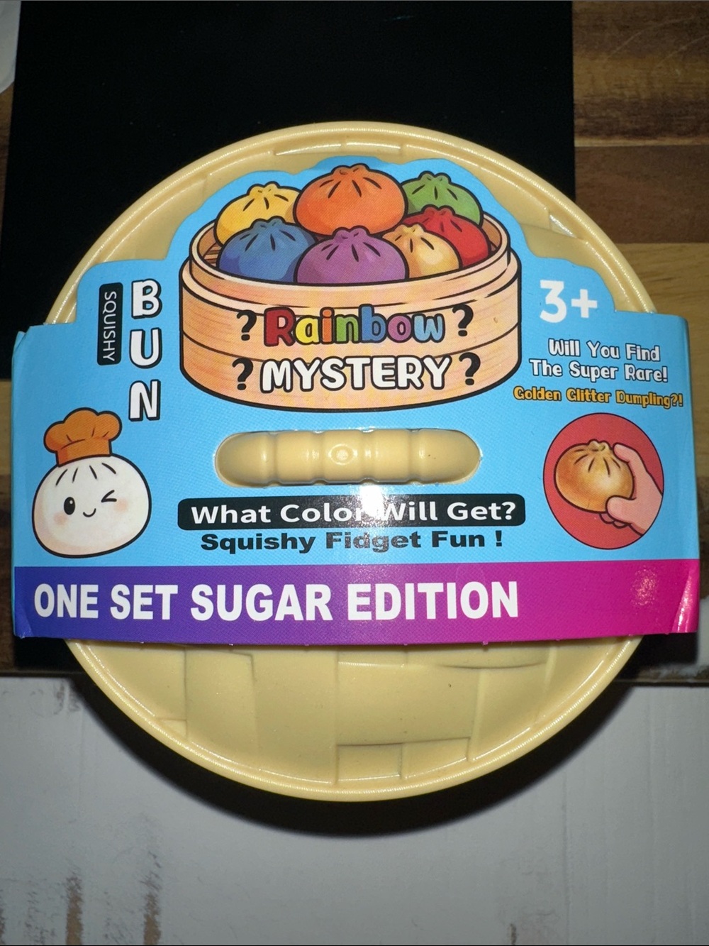 Rainbow Mystery Squishy Bun - One Set Sugar Edition (Yellow)